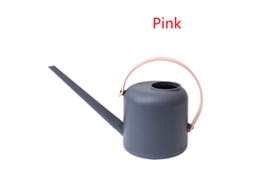 Regador de Boca Longa de 1800ml para Uso Doméstico, Ideal para Irrigação com Água Engarrafada, Cor Rosa AQUAFORGE