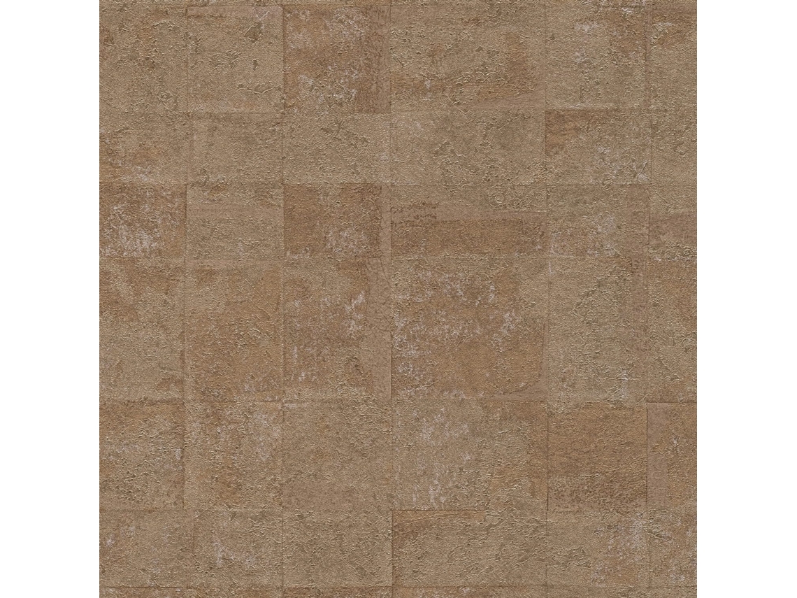 396711 Gu Papel De Parede Com O Efeito De Pedra E Telhas Texturizado E Com Um Efeito Metálico 5,33 M2 Profhome