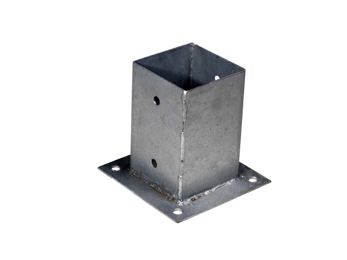 Suportes para Postes em Placa 10 X 10 X 15 Cm Por Peça WOVAR
