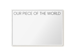Magnetic Board Our Piece Of The World For The Living Room Espelharte (100x70 Cm)