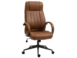 Cadeira de Escritório Giratória, Apoio de Cabeça, Altura Ajustável, Encosto, 66x61x106 cm Cinza S/MARCA