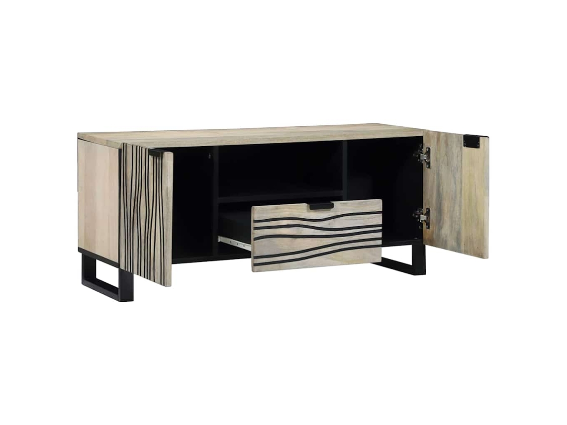 Móveis de TV Branco 105x33x46 cm Madeira Processada MAISON EXCLUSIVE
