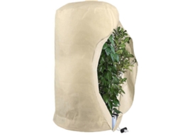 Sacos De Proteção Para Plantas Resistentes À Geada, Capas Reutilizáveis ​​​​com Cordão, Sacos De Lã Para Jardim, Cor Bege, Ideais Para O Inverno.