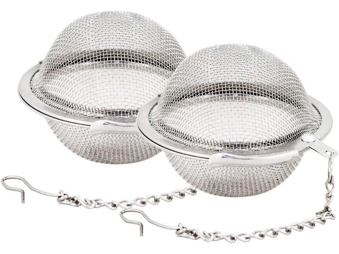 2 Unidades De Infusores Chá Em Aço Inoxidável 5, 3 Cm(2, 1 Polegadas) Para Chá