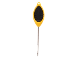 Gancho de Pesca Crochê Inox Silicone Amarelo Preto
