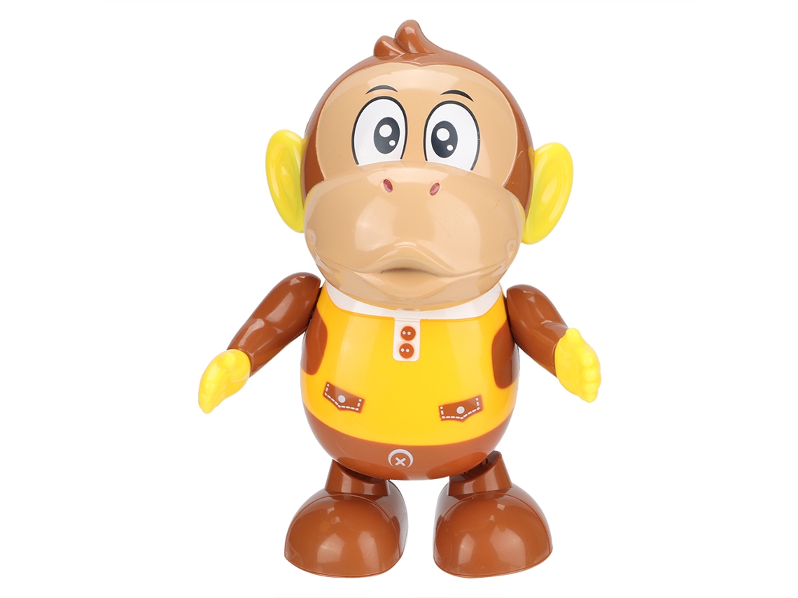 Ats brinquedo Infantil Macaco Animado Dançando com Luz e Música Robô Crianças Entretenimento Plástico