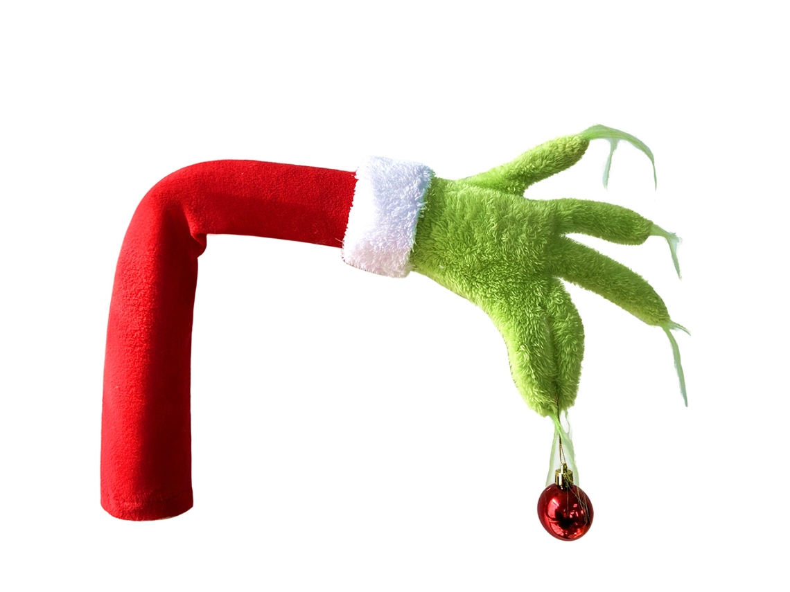 Decoração de Natal Grinch com Braço Pelúcia LAXISCREED