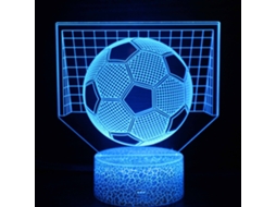 Luz Da Noite De Futebol, 16 Cores Que Mudam Com Controle Remoto 3d Noturna Visual Estéreo Henten Home