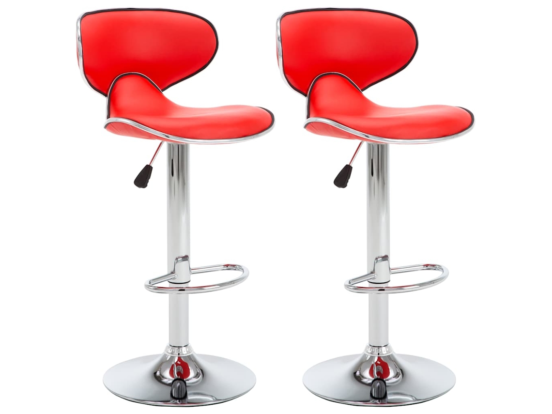 Bar Stool, Bar Stools Vidaxl Vermelho Couro Artificial (n/a)