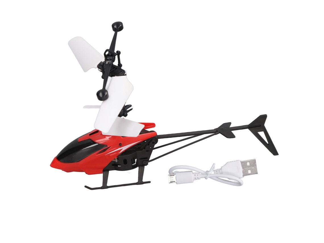 Helicóptero RC Mini S/MARCA com rotação, indução automática, vermelho
