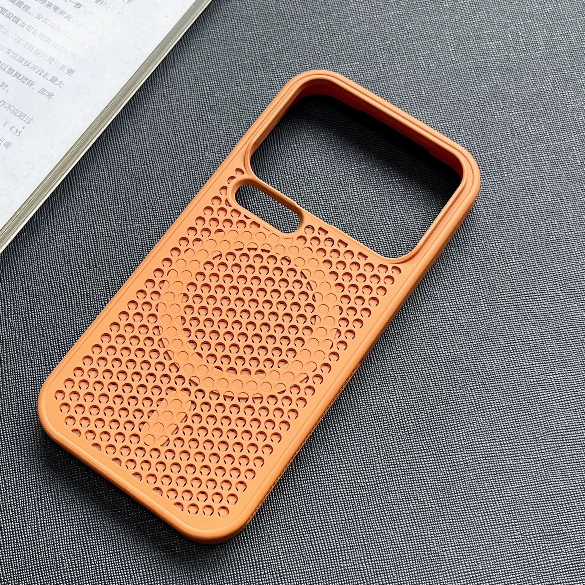 Capa Protetora Térmica (marrom) Para Redmi K60, De Silicone, Resistente A Impactos.