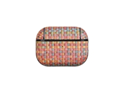 Capa para Fones de Ouvido Airpods Pro 2 em Preto Trançado. GIECY