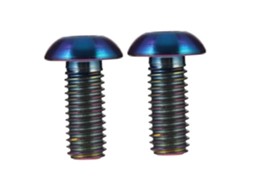 Parafusos De Bicicleta M5x12mm De 2 Peças Com Arruelas De Aço Titânio De Alta Resistência E