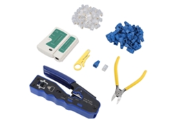 Conjunto Laxiscreed Para Crimpagem Rj45, Incluindo Cortar E Desencapar Cabos De Forma Fácil