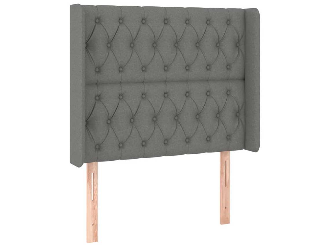 Headboard, Headboards Vidaxl Cinzeto Tecido (103 X 16 X 118/128 Cm)