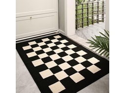 Tapete De Entrada Ehstmind Porta Interno Externo Antiderrapante Atualizado Boas Vindas Multicor (100x50x50cm)