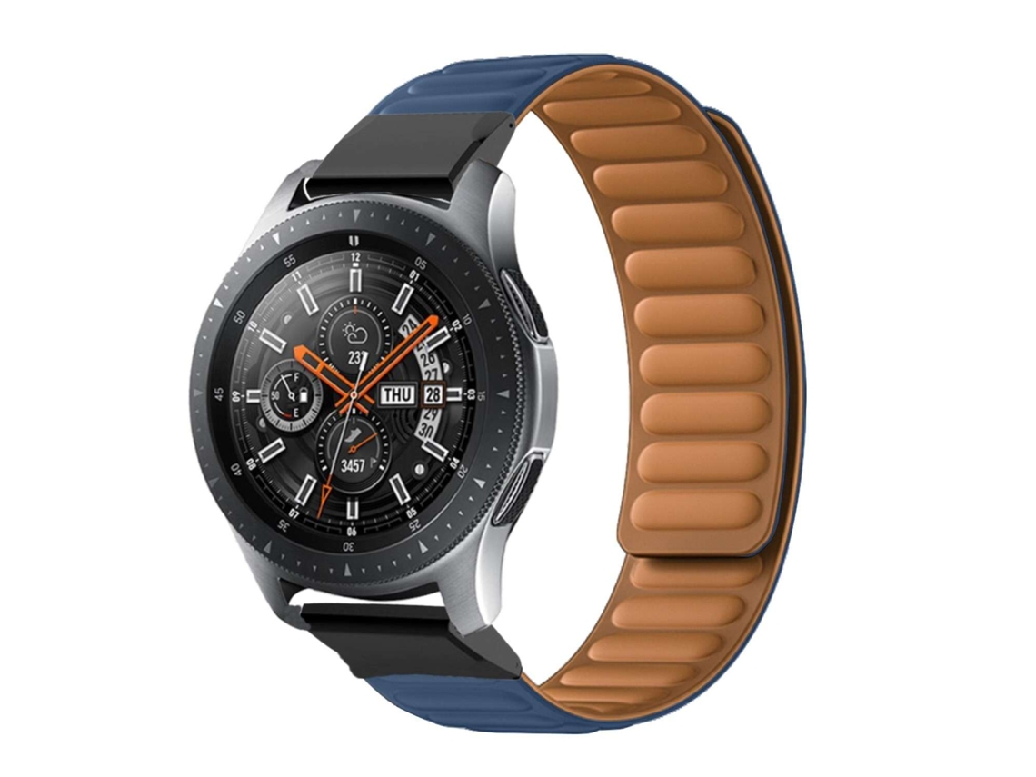 Bracelete Pulseira Magnética de Forte Conexão para Garmin D2 Bravo Azul