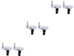 Conjunto De 6 Parafusos De Fixação Para Assento Sanitário Com Dobradiças E Almofadas.