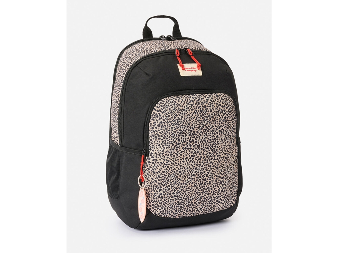 Mochila Escolar RIP CURL Curl Ozone 2.0, Preto e Leopardo