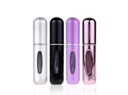 4 Peças Frasco De Perfume Spray Mini Recarregável Portátil, Spray Recarregável De Perfume 5ml