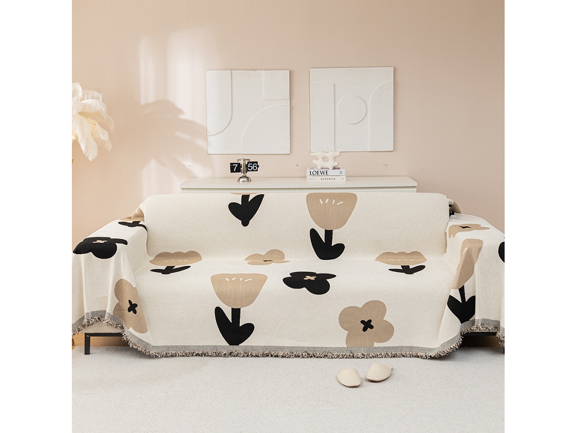 Protetor de Almofada de Sofá com Capa de Assento Antiderrapante Cor-180X230Cm LUUCOZK