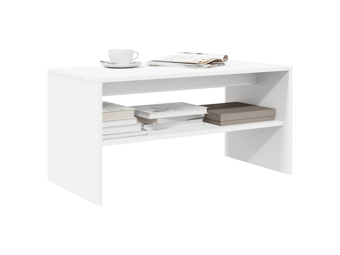 Móvel De Tv 80x40x40 Cm Contraplacado Branco Dkd Home Decor