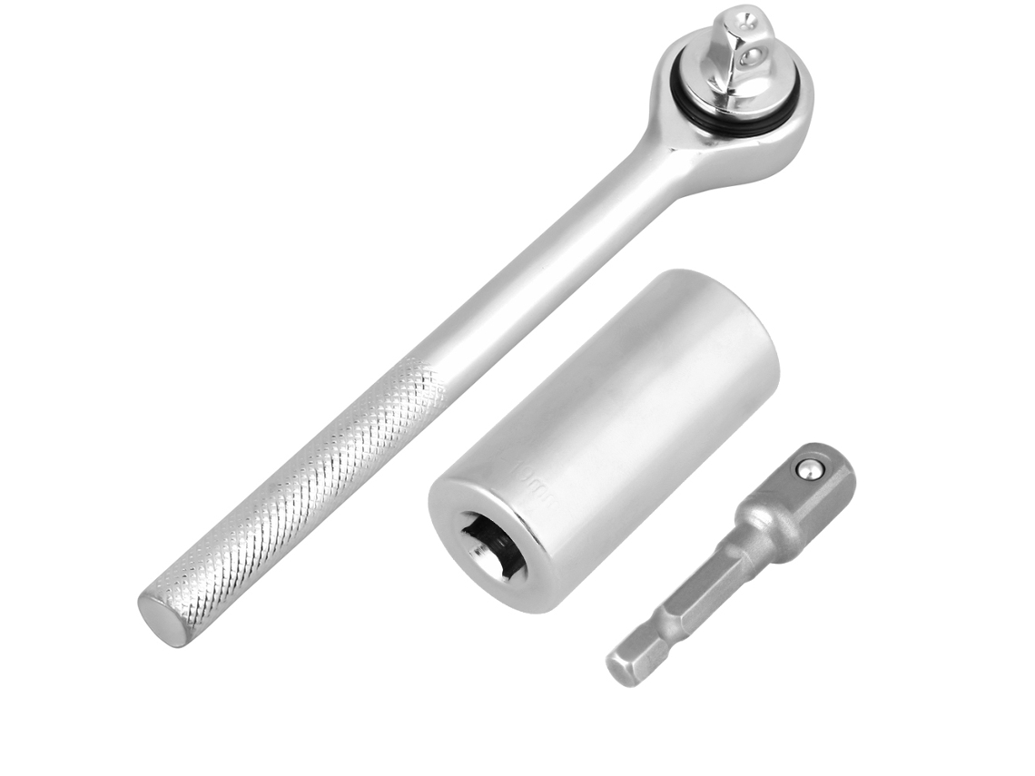 Chave De Torque Universal Com Adaptador De Broca, Soquetes 7-19mm, Acessório Para Chave De Soquete