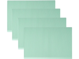 Conjunto de 4 tapetes de silicone multifuncionais para uso doméstico, com cortes ajustáveis, fáceis de limpar, 45 x 30 cm