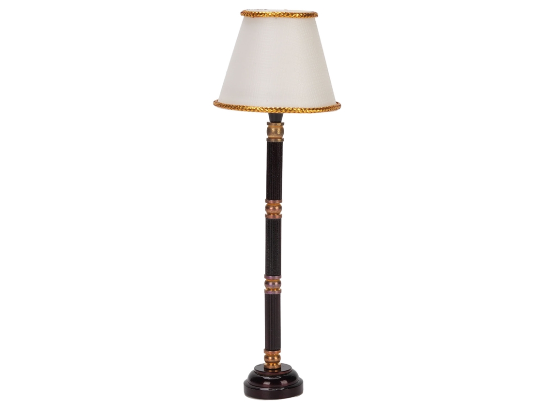 Mali lâmpada de Mesa Miniatura Led com Interruptor para Casinha de Bonecas Escala 1:12