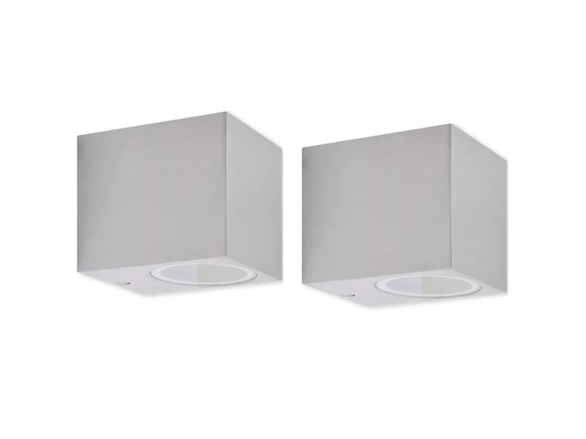 Outdoor Wall Light, Outdoor Wall Lights Vidaxl Prateado Alumínio (6.8 X 9.2 X 8.1 Cm)