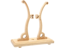 Soporte para abanico chino antiguo, soporte redondo decorativo de madera GOKOCO