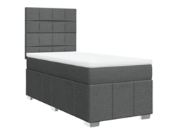Box Spring Bed, Box Spring Beds Vidaxl Cinzeto Tecido (100 X 200 Cm)