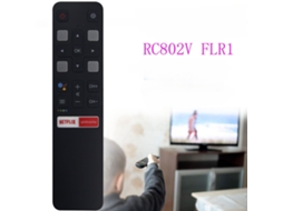 Comando de Tv para Tcl Rc802v Flr1 com Controlo de Voz XIAOMOYU
