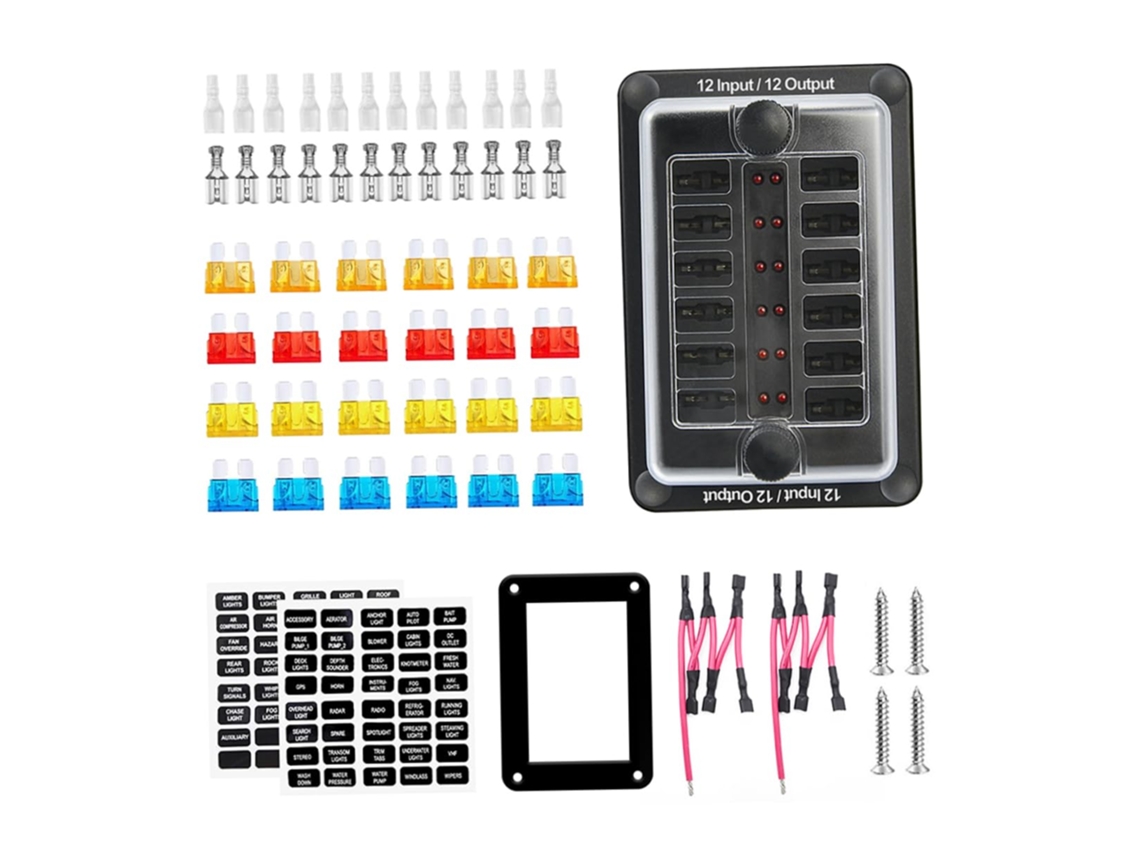 Caixa De Fusíveis 1 Conjunto 32 V 100 A, Blc Nir Puro Autmbile