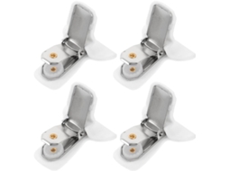 Conjunto De 4 Prendedores Fixos Para Colchas, Espuma E Metal, Prendedores De Lençol Antiderrapantes, Fáceis De Usar