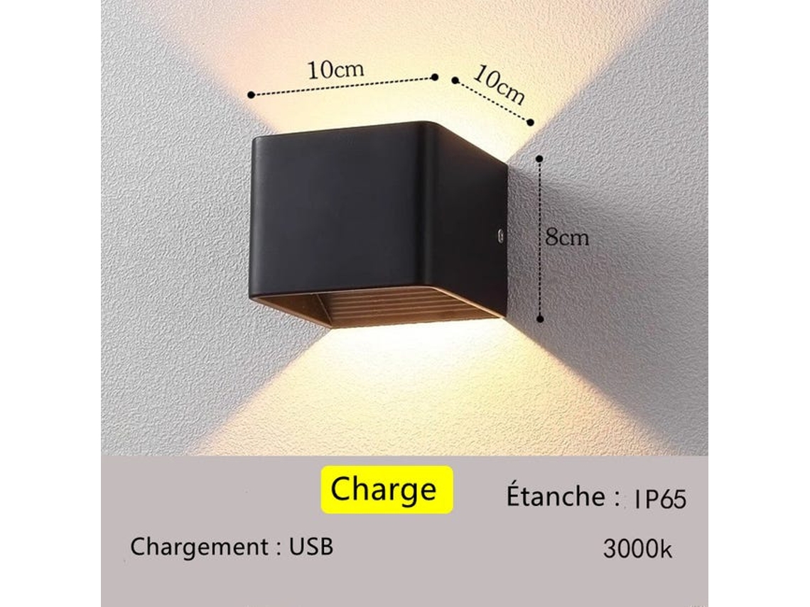 Aplique Led De Cabeceira 3w+10w Com Usb, Interruptor E Ângulo Ajustável