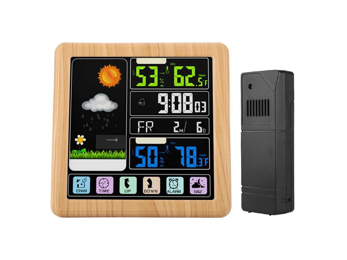 Reloj Inalámbrico Com Tela Tática Completa E Função Meteorológica Ts-3310