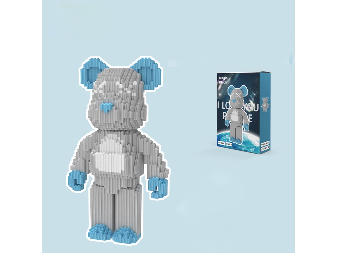 Mali blocos de Montar Micro Animais Urso Diy para Adultos Adolescentes Treinamento Inteligência