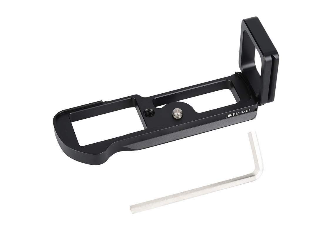 Soporte De Agarre Com Placa L De Liberação Rápida Para Câmera Mirrorless Olympus Em10 Iii