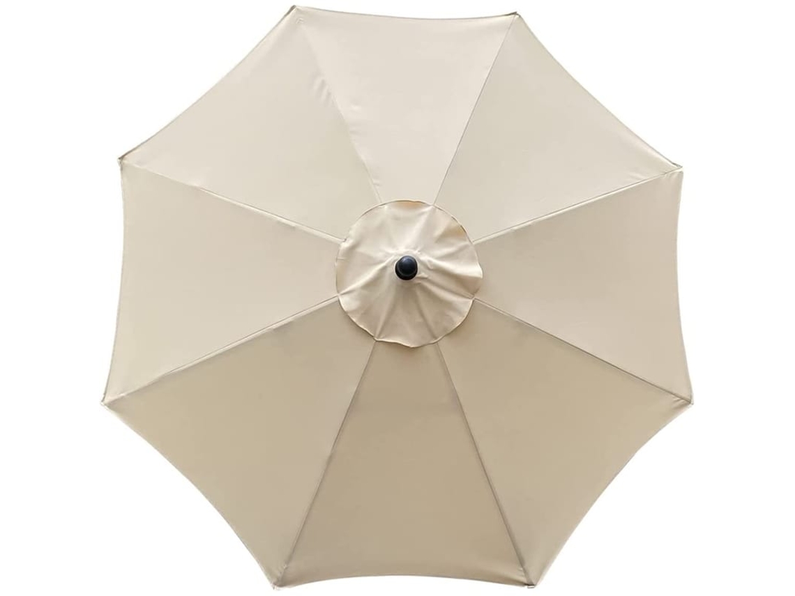 Capota De Substituição Para Guarda-sol, 8 Nervuras, 3 M, Impermeável, Anti-uv, Tecido Bege
