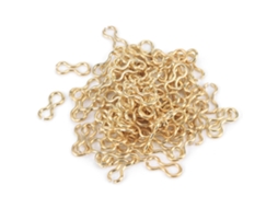 100pcs Olhos Fios Aço Pesca Carpa Acessórios
