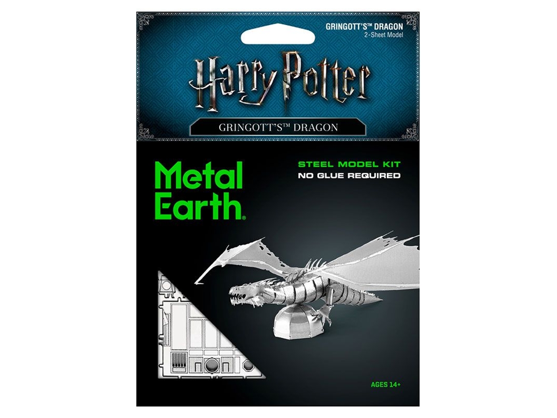 Modelo de Metal 3D Harry Potter Dragão Gringott GRAINE CRÉATIVE