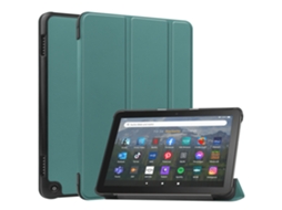 Capa Para Amazon Fire Hd 8/fire Hd 8 Plus 2022 Verde Escuro