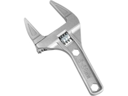 Chave ajustável 6 68mm cabo curto grande abertura ultra fina leve para encanamento ferramenta de aço liga S/MARCA