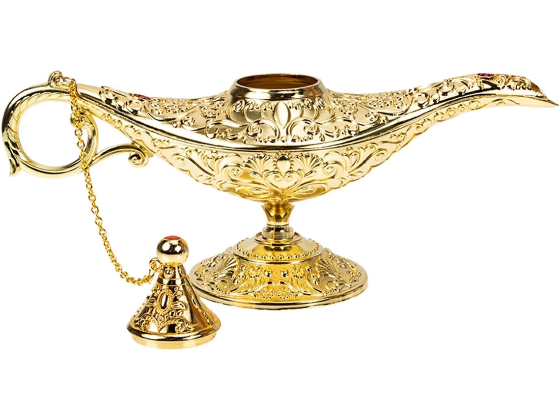 Ornamento Decorativo em Liga de Zinco, Estilo Retrô Chique, Luminária de Estábulo em Dourado Antigo para Escritório Ou SFUSHOS