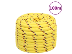 Vidaxl Corda De Barco 20 Mm 100 M Polipropileno Amarelo