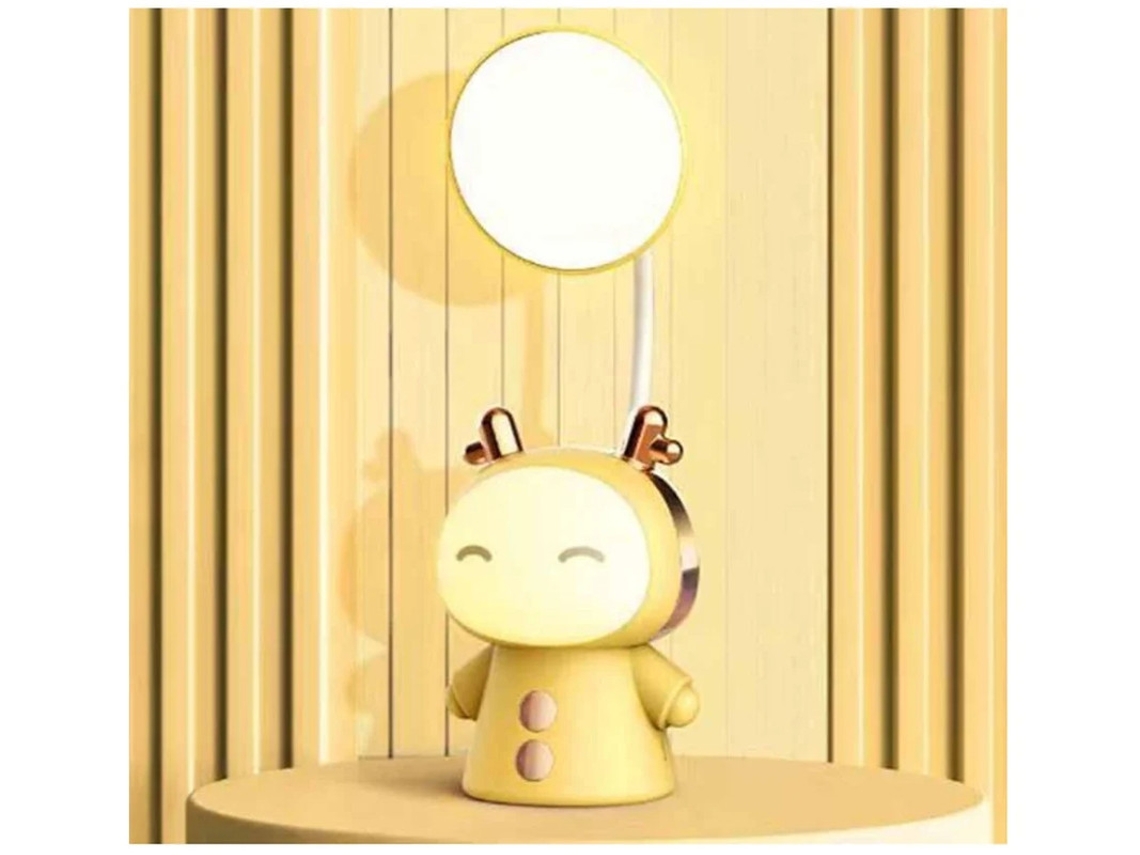 Candeeiro De Mesa Infantil Com Luz Noturna Abajur Bonito De Desenho Animado 360° Pescoço De Ganso Led Luz De Leitura Dobrável Para Quarto Bestvite
