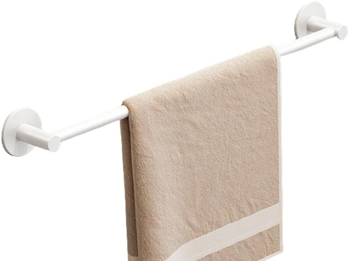 Suporte De Toalhas Em Alumínio, 30 Cm, Sem Necessidade De Furar, Barra De Toalha Que Economiza Espaço.