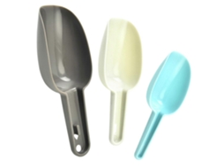 Pá De Gelo Empilhável De Plástico Para Cozinha E Bar, Com Boca Estreita Para Servir Com Controle.