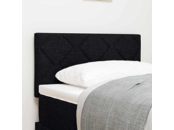 Vidaxl Cabeceira Led Preto 80 Cm Tecido